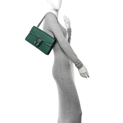 Gucci Pebbled Calfskin Small Dionysus Shoulder Bag Emerald 2 of 12