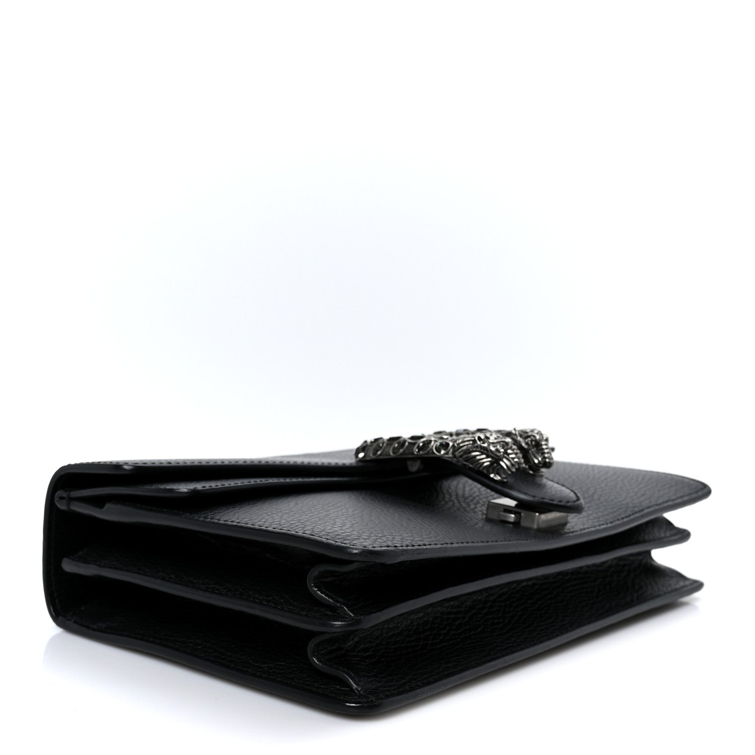 Gucci Pebbled Calfskin Small Dionysus Shoulder Bag Black 3 of 11