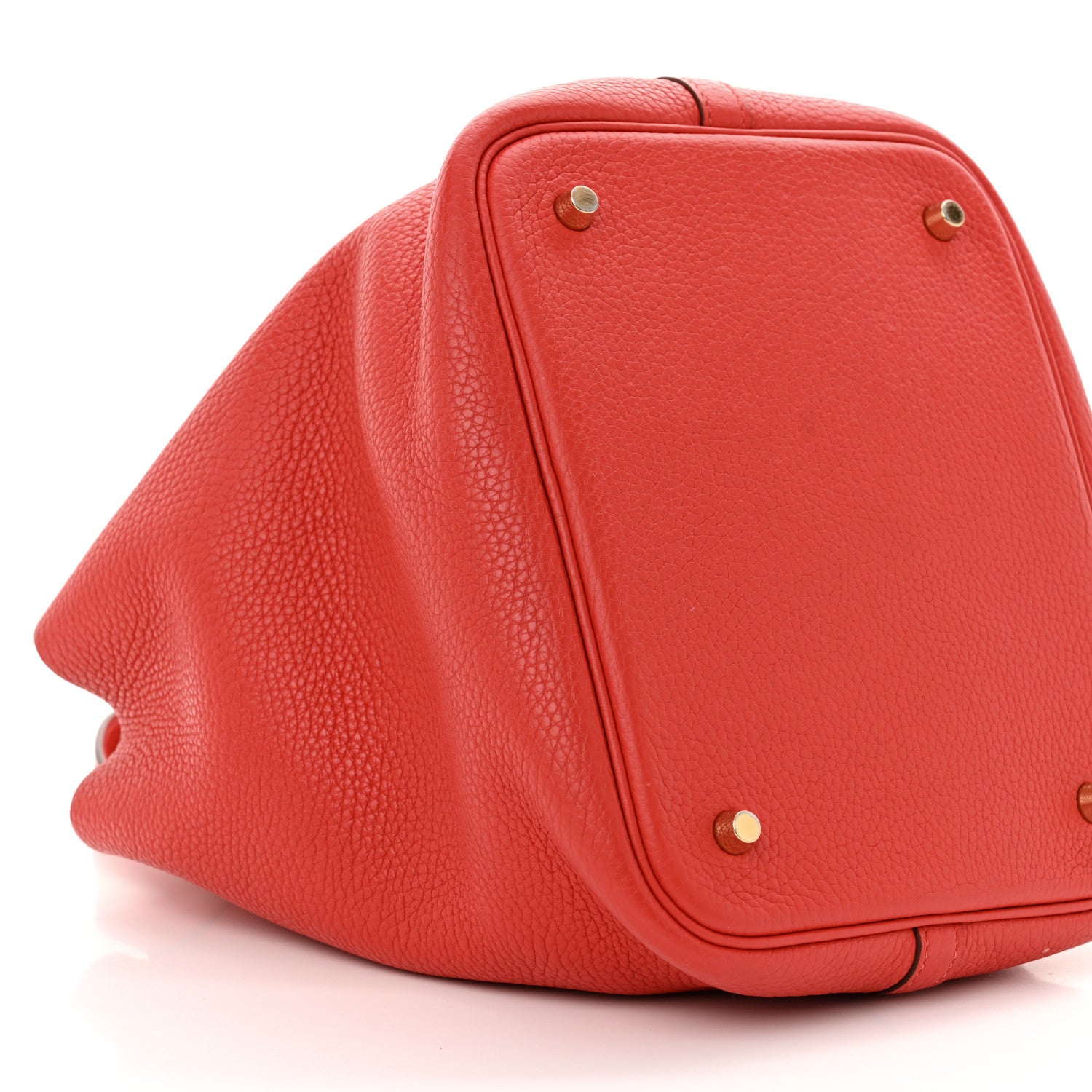 Hermes Taurillon Clemence Picotin Lock 22 MM  Rouge Casaque 8 of 10