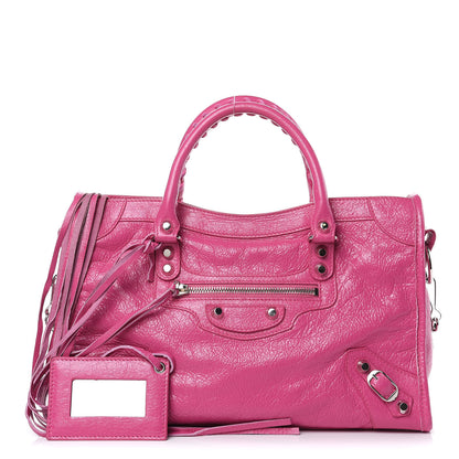 Balenciaga Agneau Classic Silver Hardware S City Rose Flamingo 1 of 15