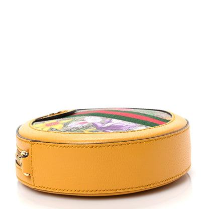 Gucci GG Supreme Monogram Flora Web Mini Ophidia Round Shoulder Bag Beige Multicolor Crop 4 of 10