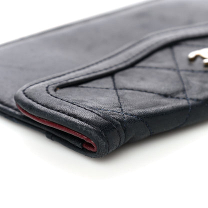 Chanel Lambskin Quilted Flap Pouch Black 8 of 8