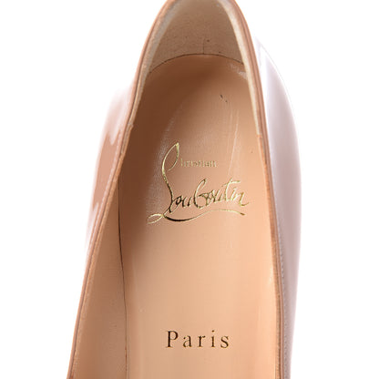 Christian Louboutin Patent Pigalle 100 Pumps 37 Nude 8 of 10