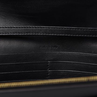 Celine Stingray Calfskin Clutch on a Chain Navy 9 of 9