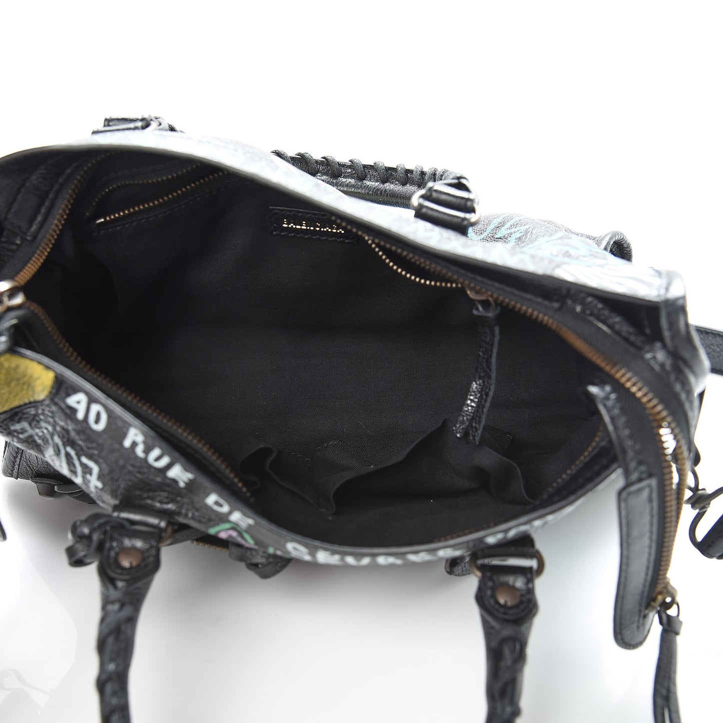 Agneau Graffiti All Over Classic Hardware S City Black Multicolor