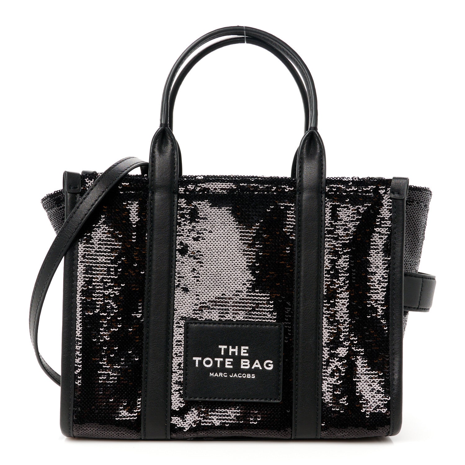 Marc Jacobs Sequin Small The Tote Bag Black 1 of 10