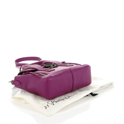 3.1 Phillip Lim 3.1 Textured Calfskin Mini Pashli Satchel Orchid 4 of 7