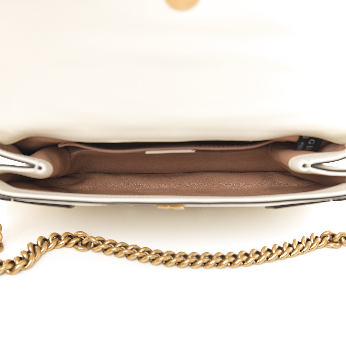 Nappa Pearl Studded Mini Queen Margaret Broadway Shoulder Bag Mystic White