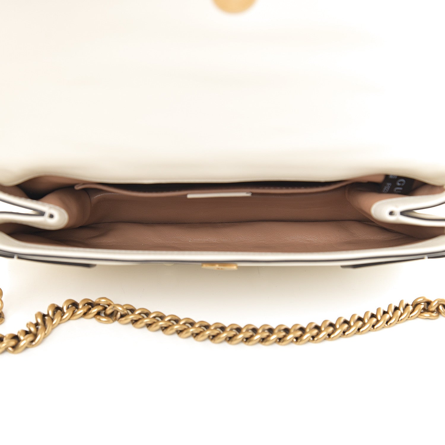 Gucci Nappa Pearl Studded Mini Queen Margaret Broadway Shoulder Bag Mystic White 4 of 9