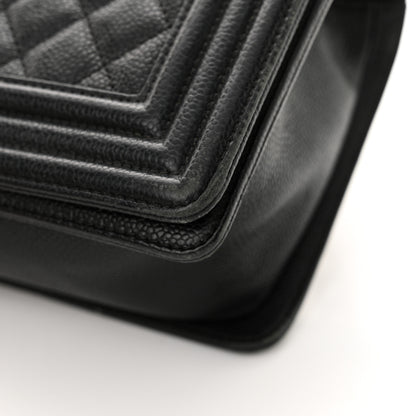 Chanel Caviar Quilted Medium Boy Flap Black 11 of 14
