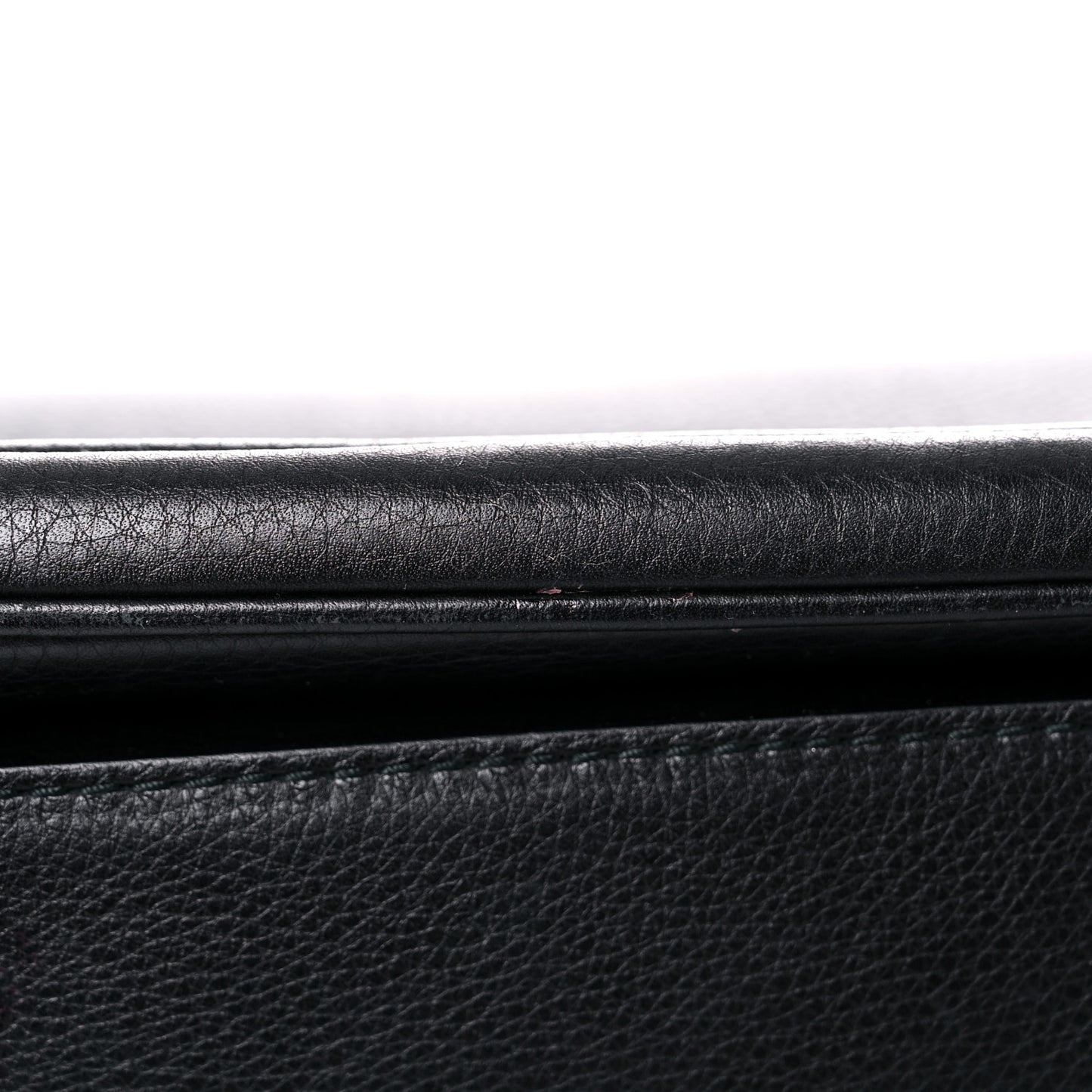Calfskin Large New Bamboo Top Handle Bag Black