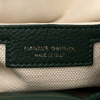 Mansur Gavriel Tumbled Calfskin Mini Lady Bag Moss 6 of 10