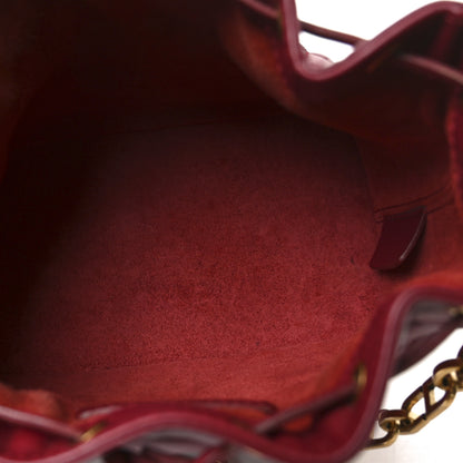 Christian Dior Lambskin Cannage Miss Dior Bucket Bag Cherry Red 5 of 10