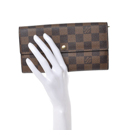 Louis Vuitton Damier Ebene Sarah Wallet 2 of 10