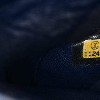Chanel Lambskin Perforated Medium Double Flap Blue 6 of 9
