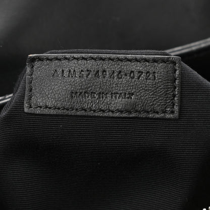 Saint Laurent Calfskin Y Quilted Monogram Medium Loulou Chain Satchel Black 8 of 9