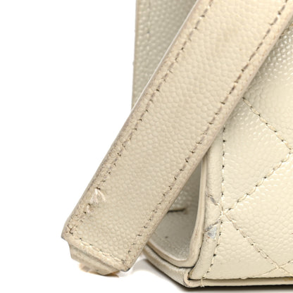 Saint Laurent Grain De Poudre Textured Mixed Matelasse Medium Triquilt Monogram Satchel Porcellana 7 of 7