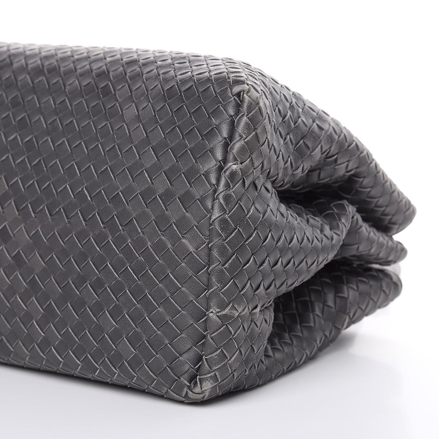 Nappa Intrecciato Medium Roma Tote Ferro Gray
