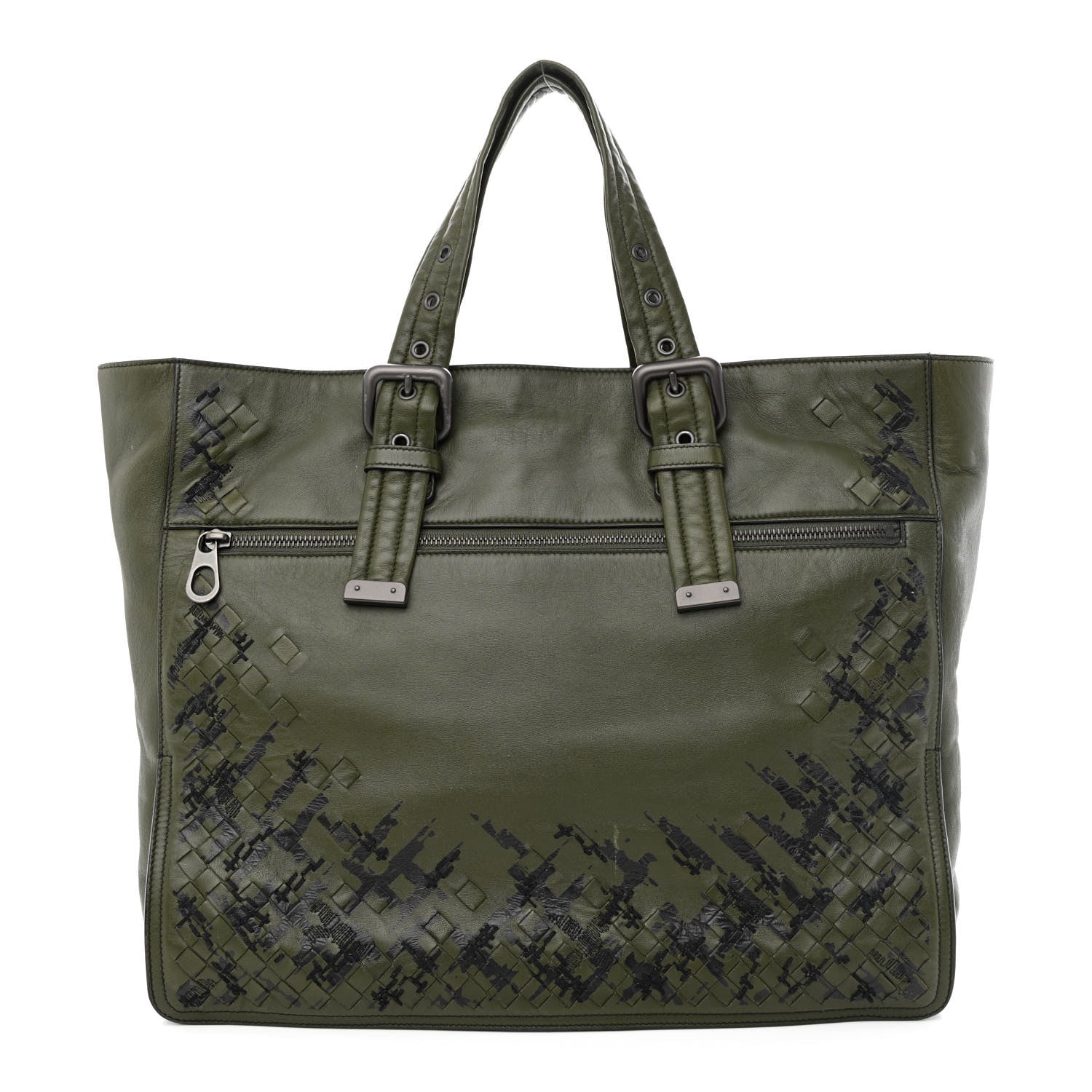 Bottega Veneta Nappa Intrecciato Tote Green 1 of 11