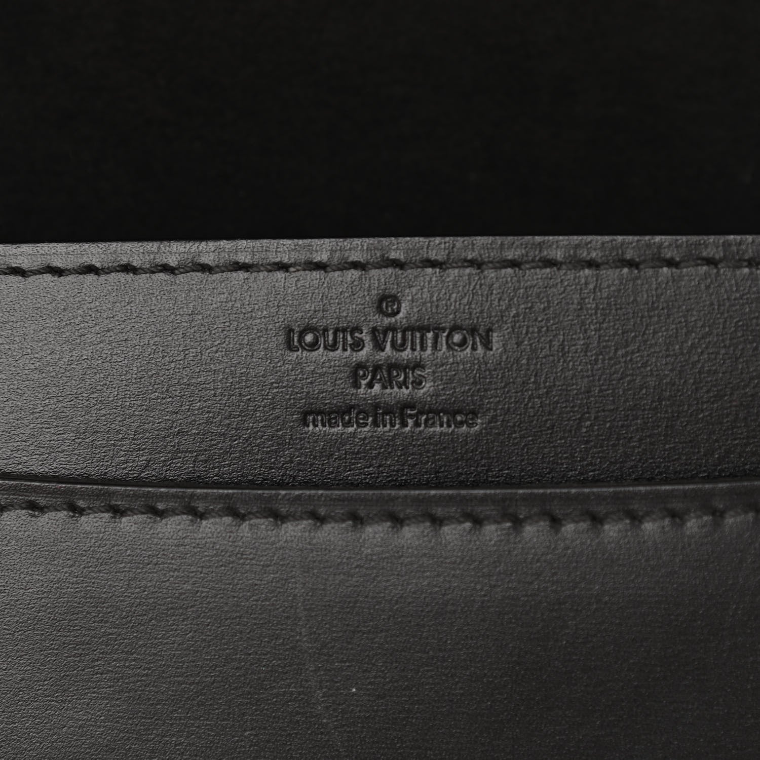 Louis Vuitton Calfskin Chain Louise MM Black 6 of 13