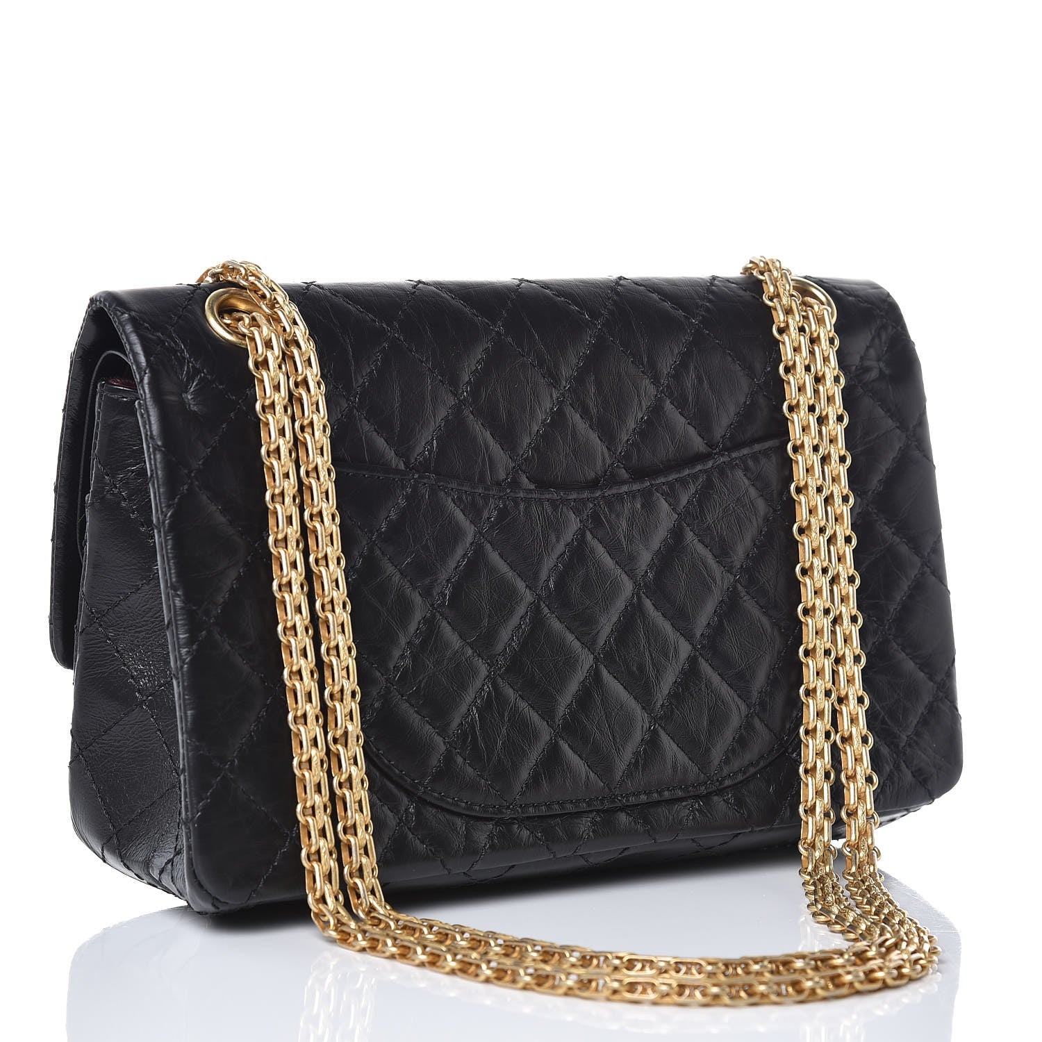 Chanel Aged Calfskin Lucky Charms 2.55 Reissue 225 Flap Black 3 of 7