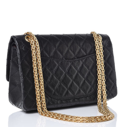Chanel Aged Calfskin Lucky Charms 2.55 Reissue 225 Flap Black 3 of 7
