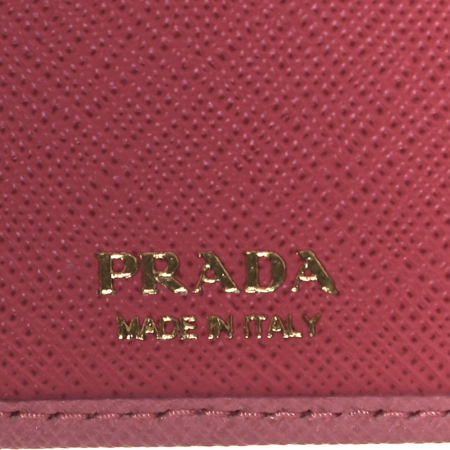 Prada Saffiano Colour Metal Compact Wallet Petalo Peonia 7 of 9