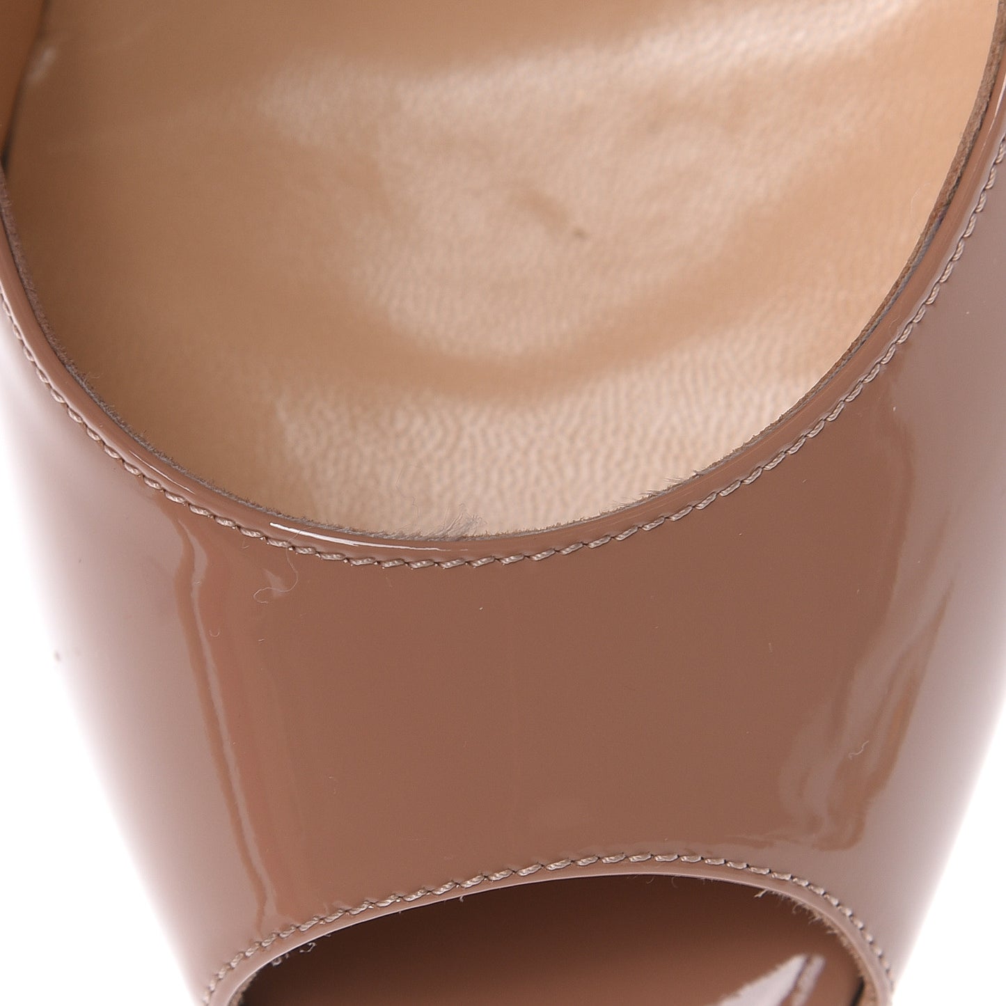 Patent Lady Peep 150 Pumps 40.5 Nude