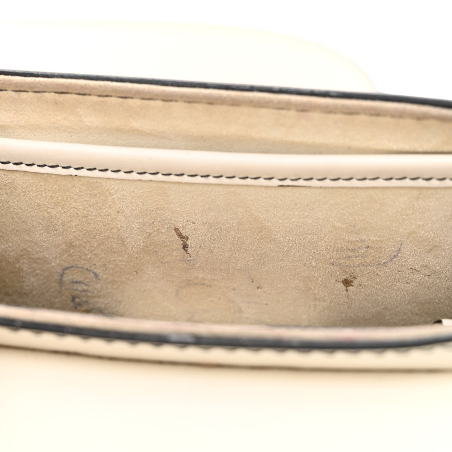 Christian Dior Calfskin Mini D Fence Saddle Bag White 8 of 12