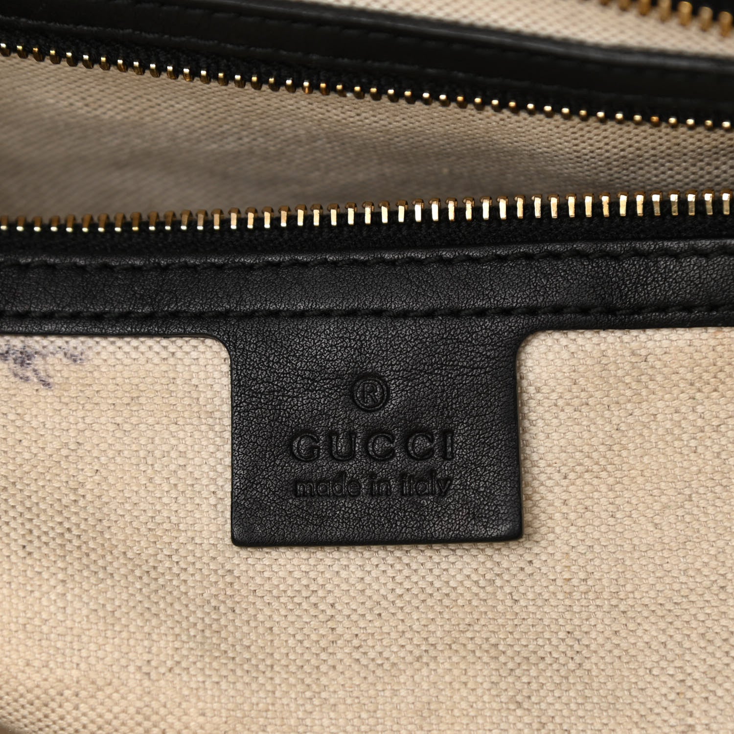 Gucci Guccissima Medium Bree Zippered Tote Black 6 of 16