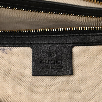 Gucci Guccissima Medium Bree Zippered Tote Black 6 of 16