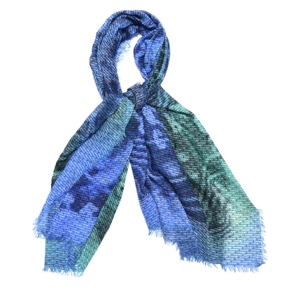 Chanel Cashmere CC Stole Blue 1 of 7