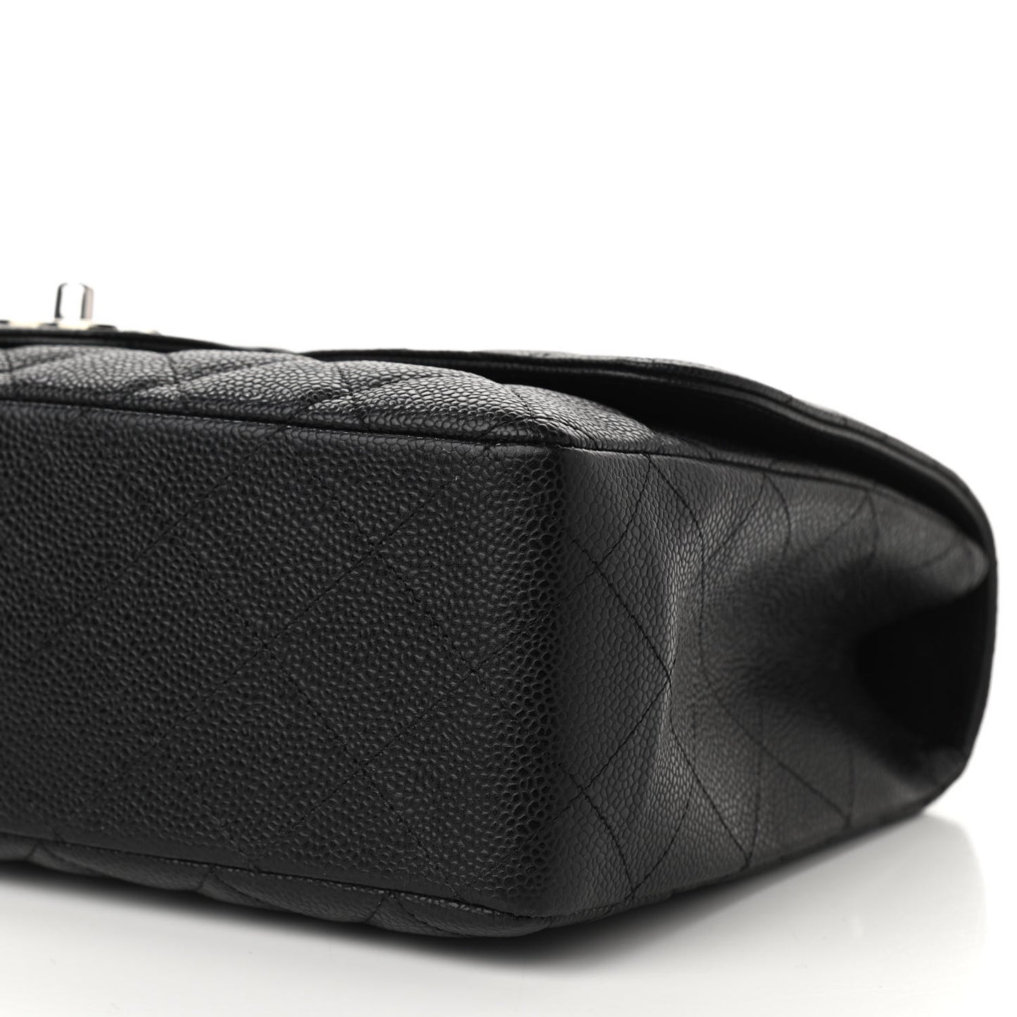 Caviar Quilted Jumbo Single Flap Black