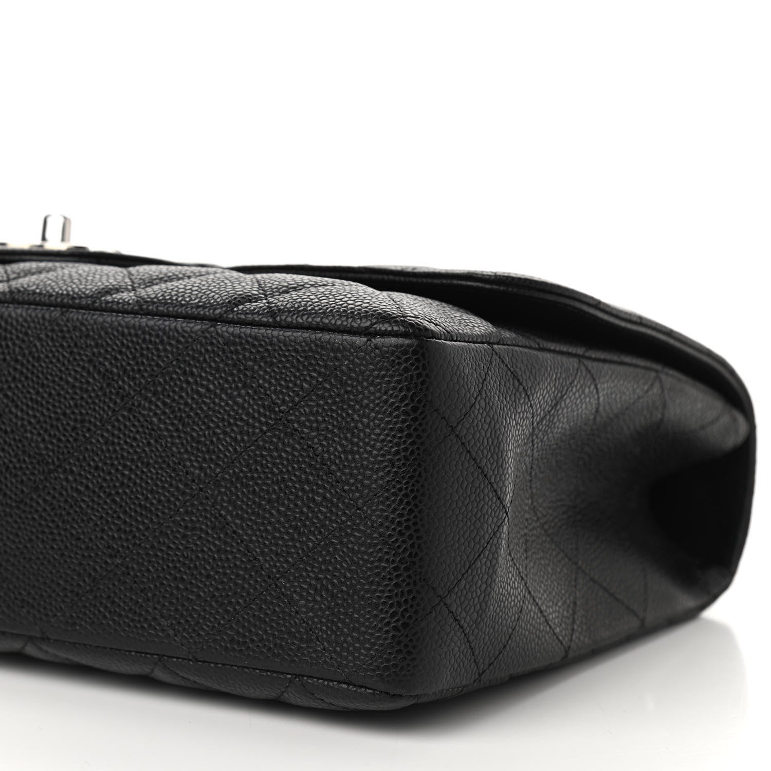 Chanel Caviar Quilted Jumbo Single Flap Black 8 of 10