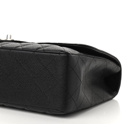 Chanel Caviar Quilted Jumbo Single Flap Black 8 of 10