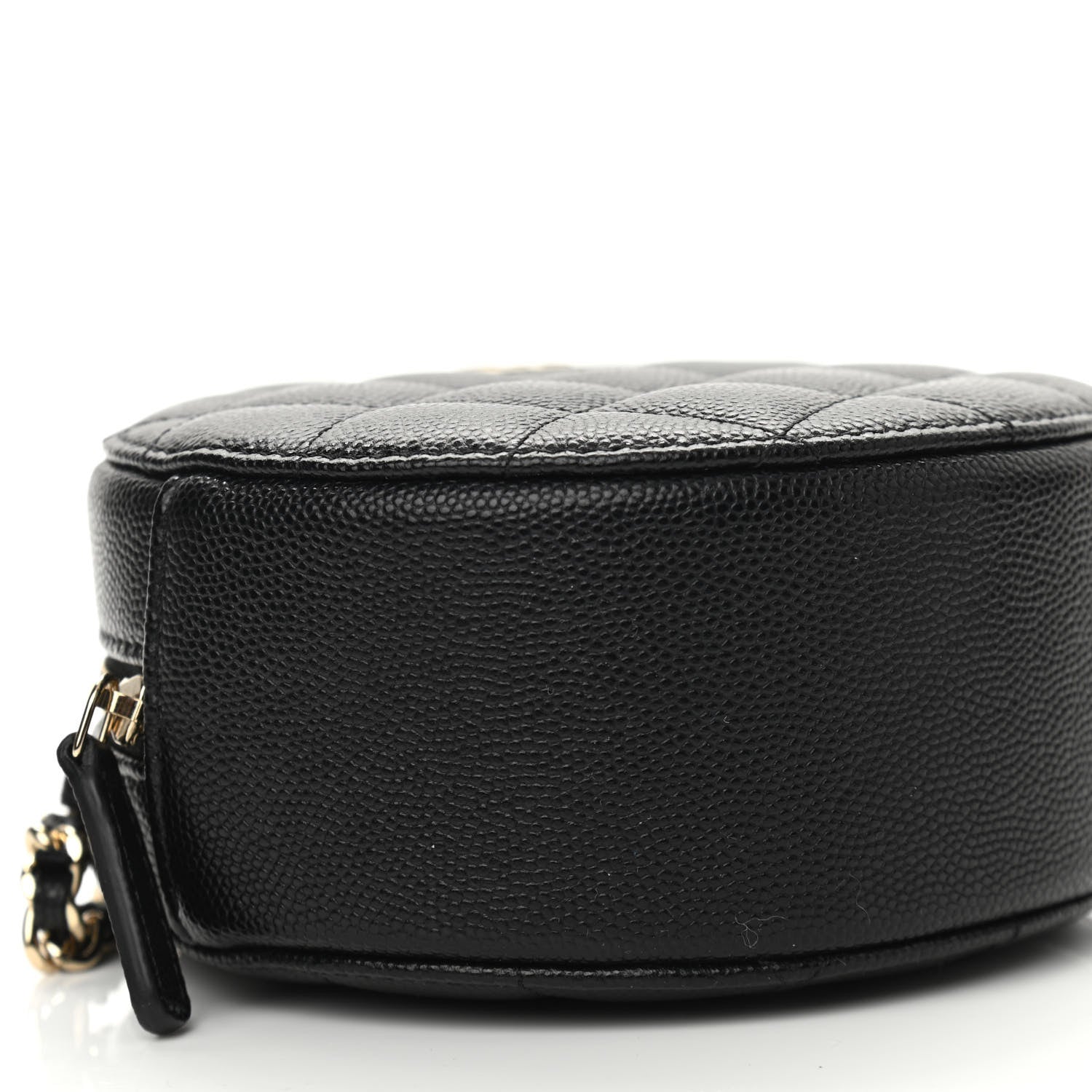 Chanel Caviar Quilted Round Clutch With Chain Black 9 of 12