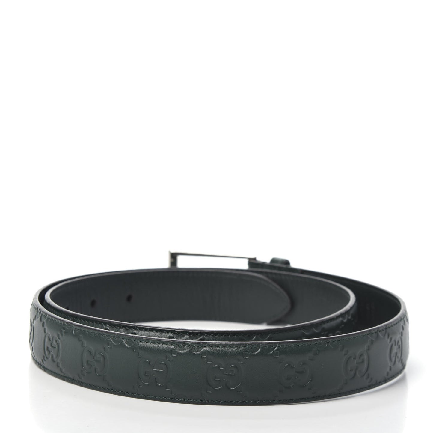 Guccissima Signature 30mm Belt 105 42 Verde