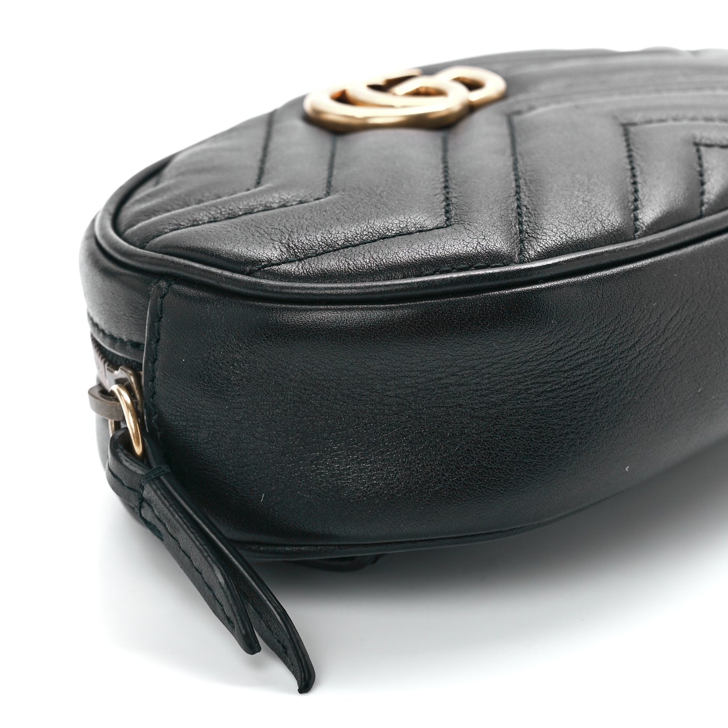 Calfskin Matelasse GG Marmont Belt Bag 75 30 Black