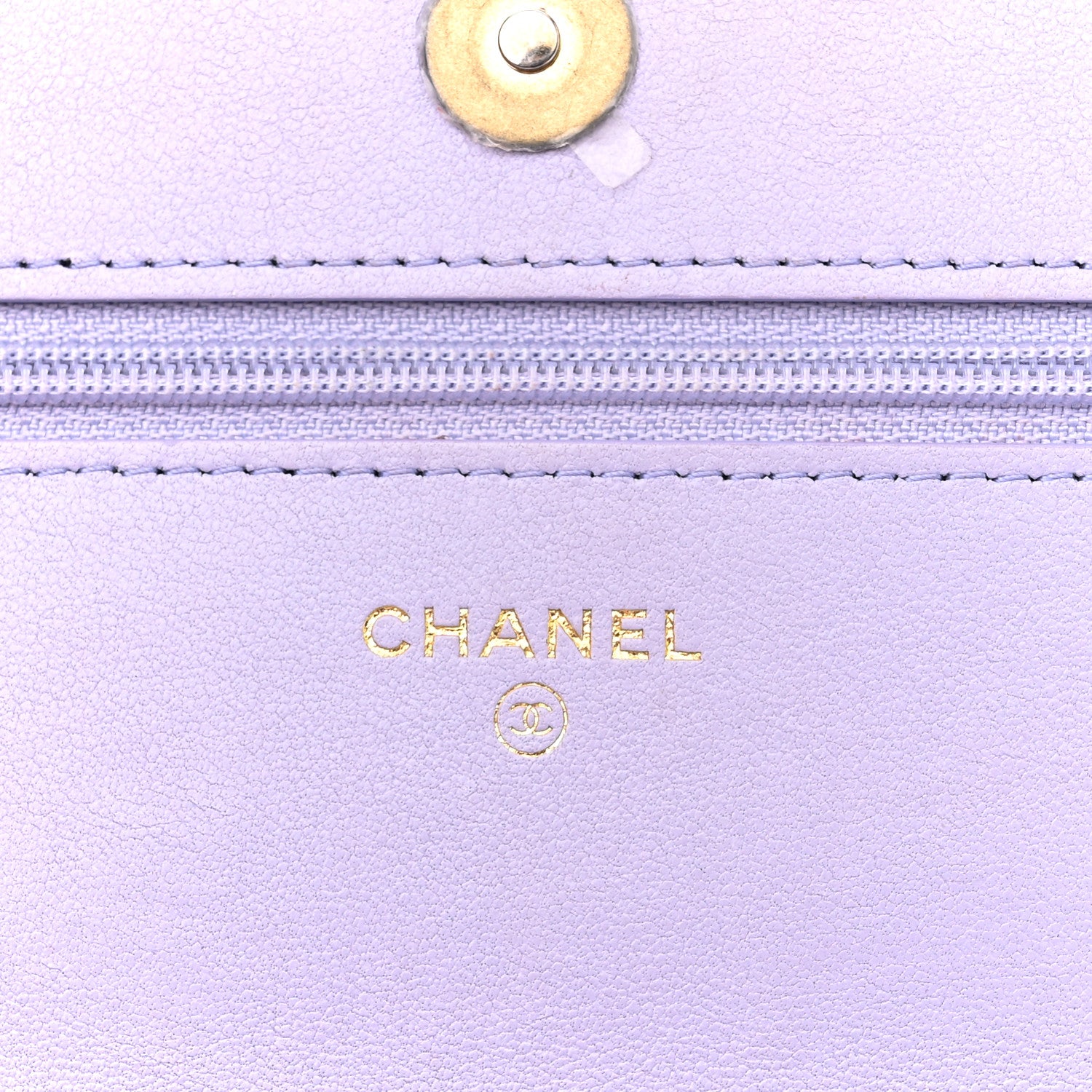 Chanel Lambskin Quilted Chanel 19 Wallet On Chain WOC Light Purple 6 of 12