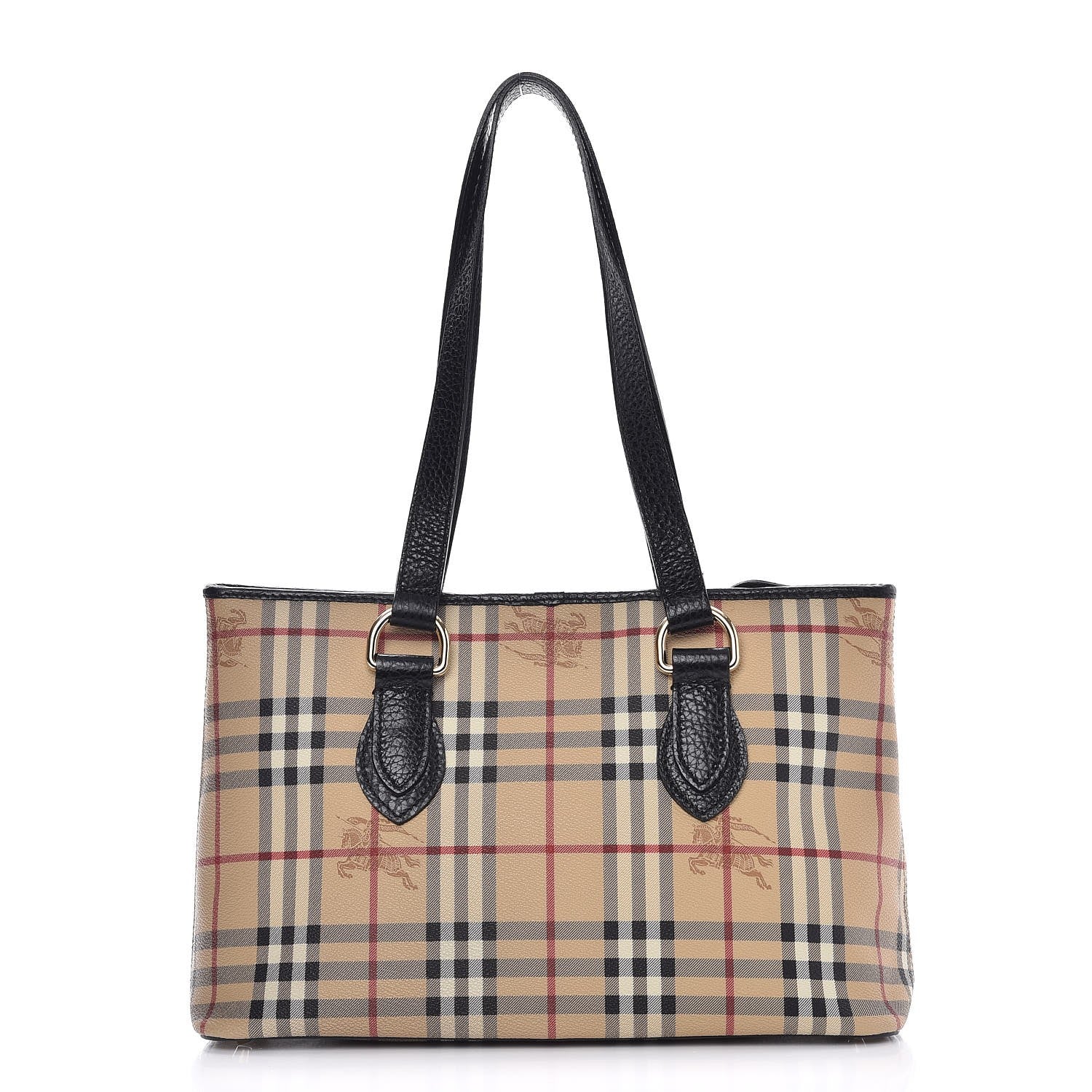 Burberry Haymarket Check Medium Regent Tote Black 1 of 8