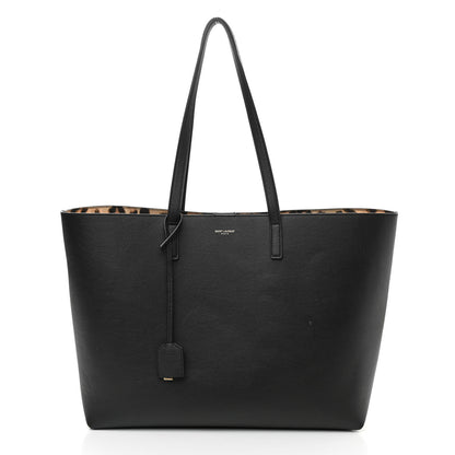 Saint Laurent Calfskin Large Shopping Tote Black 3 of 10