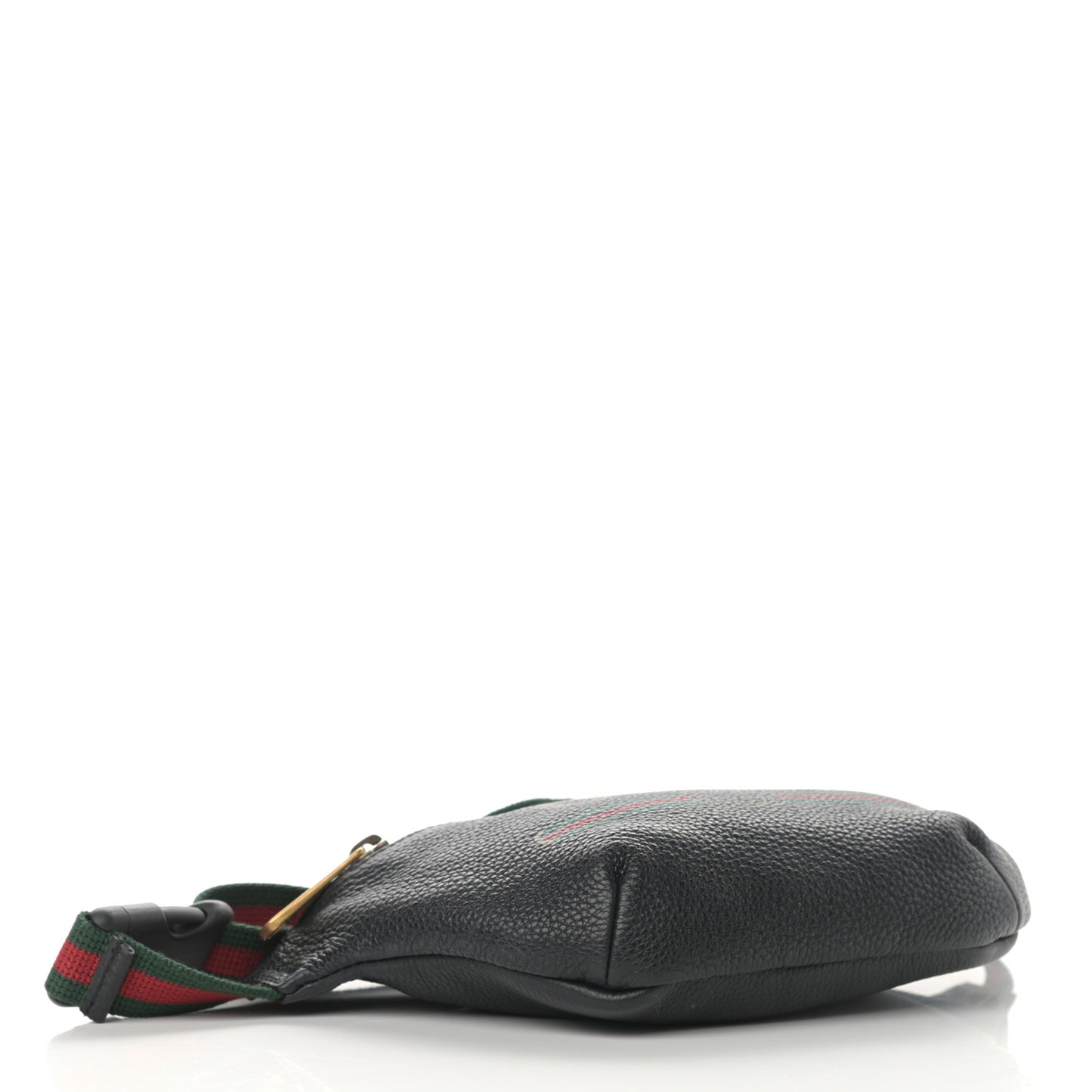Grained Calfskin Small Logo Belt Bag Black