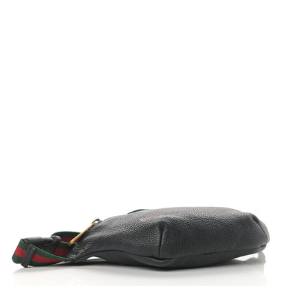 Gucci Grained Calfskin Small Logo Belt Bag Black 5 of 11