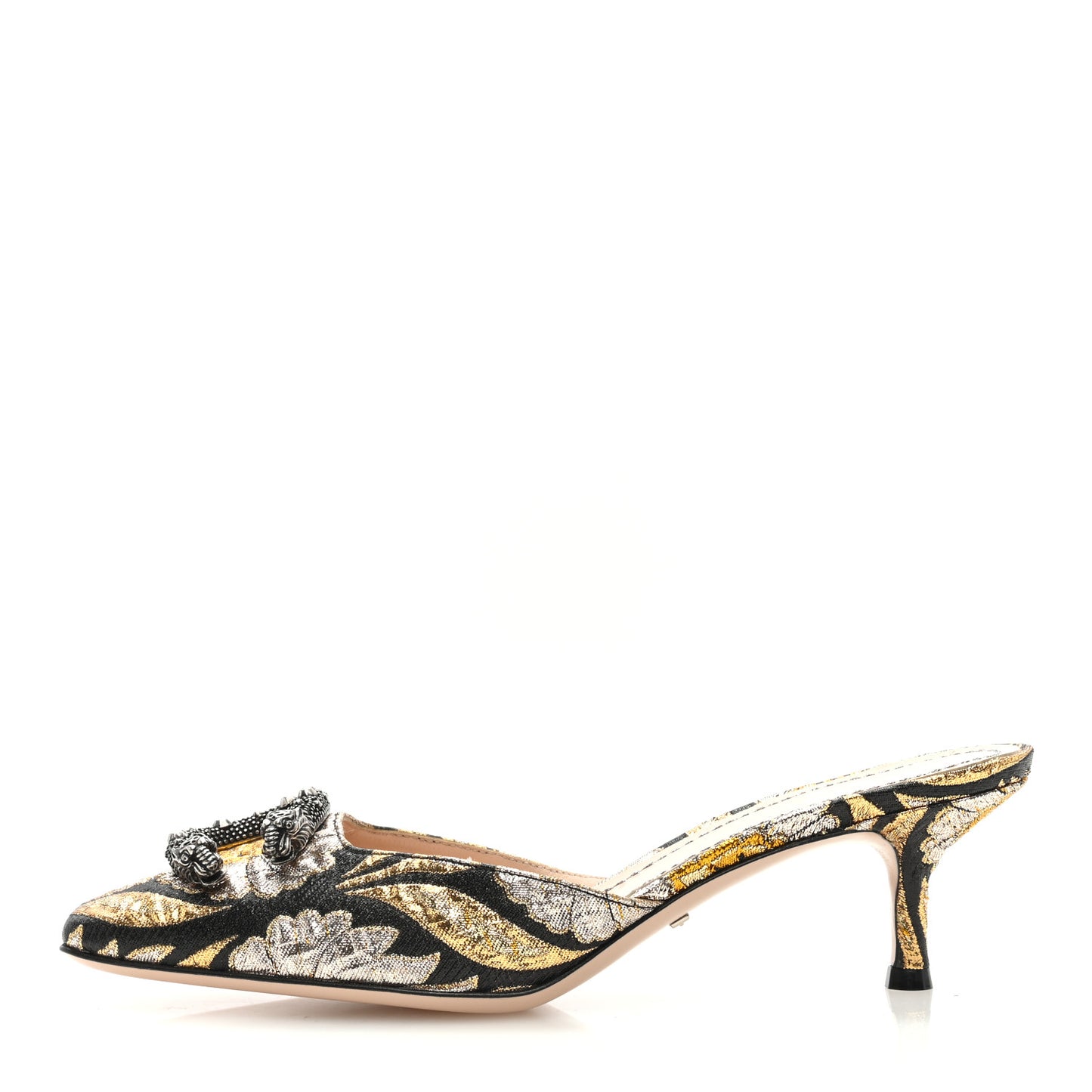 Jacquard Floral Dionysus Mules 36.5 Black
