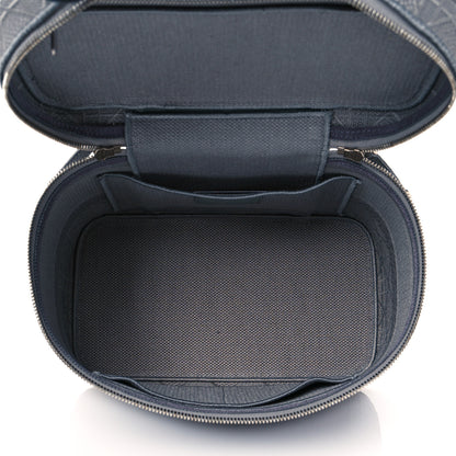 Christian Dior Canvas Embroidered Cannage Diortravel Vanity Case Grey 5 of 9