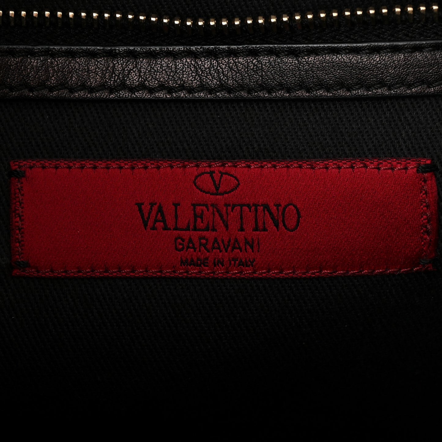 Vitello Medium Glam Lock Rockstud Flap Black