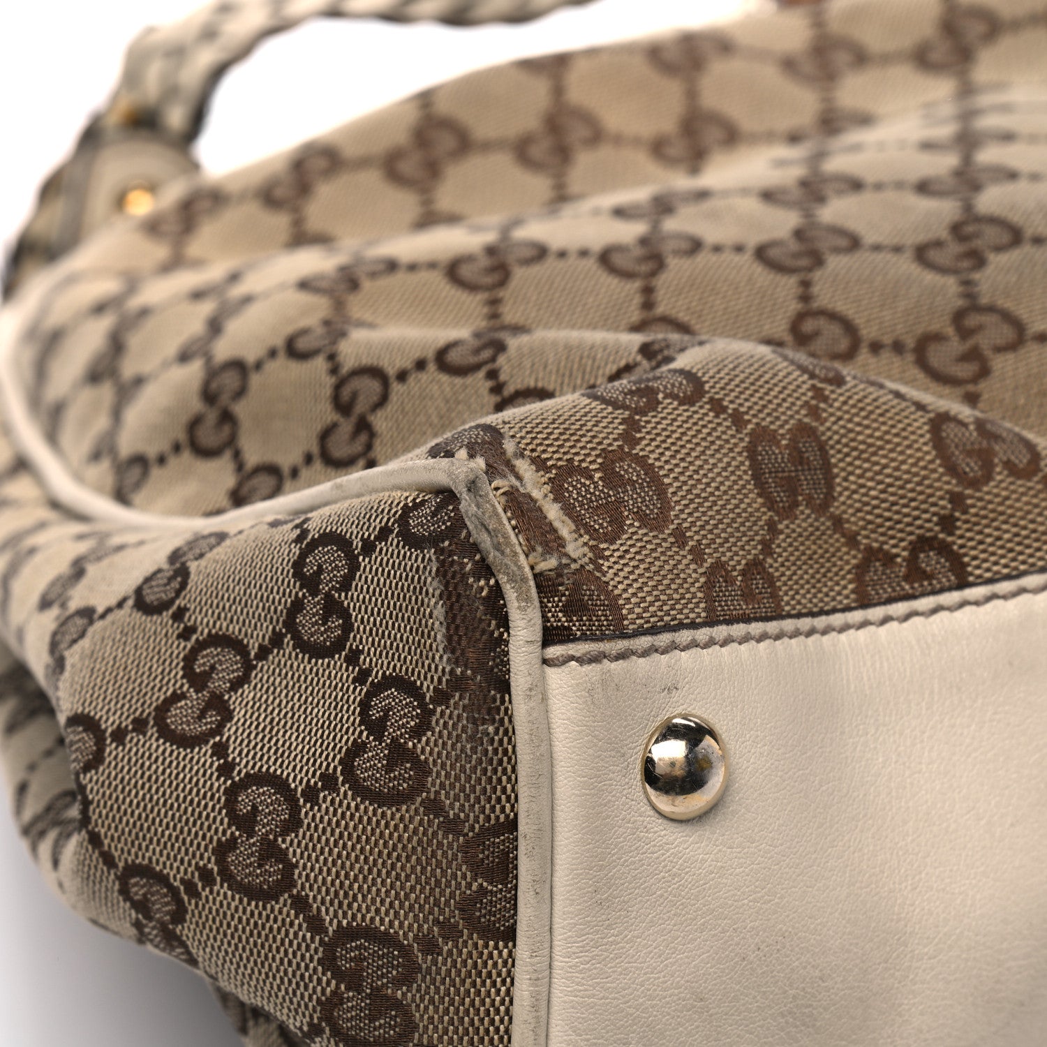 Gucci Monogram Peggy Braided Tote Off White 12 of 22