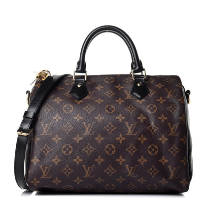 Louis Vuitton Monogram My World Tour Speedy Bandouliere 30 Black 1 of 11