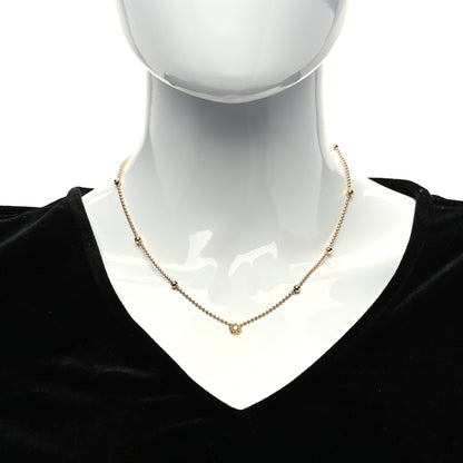 Roberto Coin 18K Yellow Gold Diamond Alternating Bead Chain Necklace 2 of 6