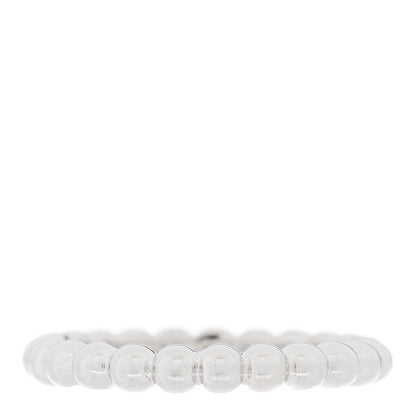 Van Cleef & Arpels 18K White Gold Medium Perlee Ring 51 5.75 1 of 5